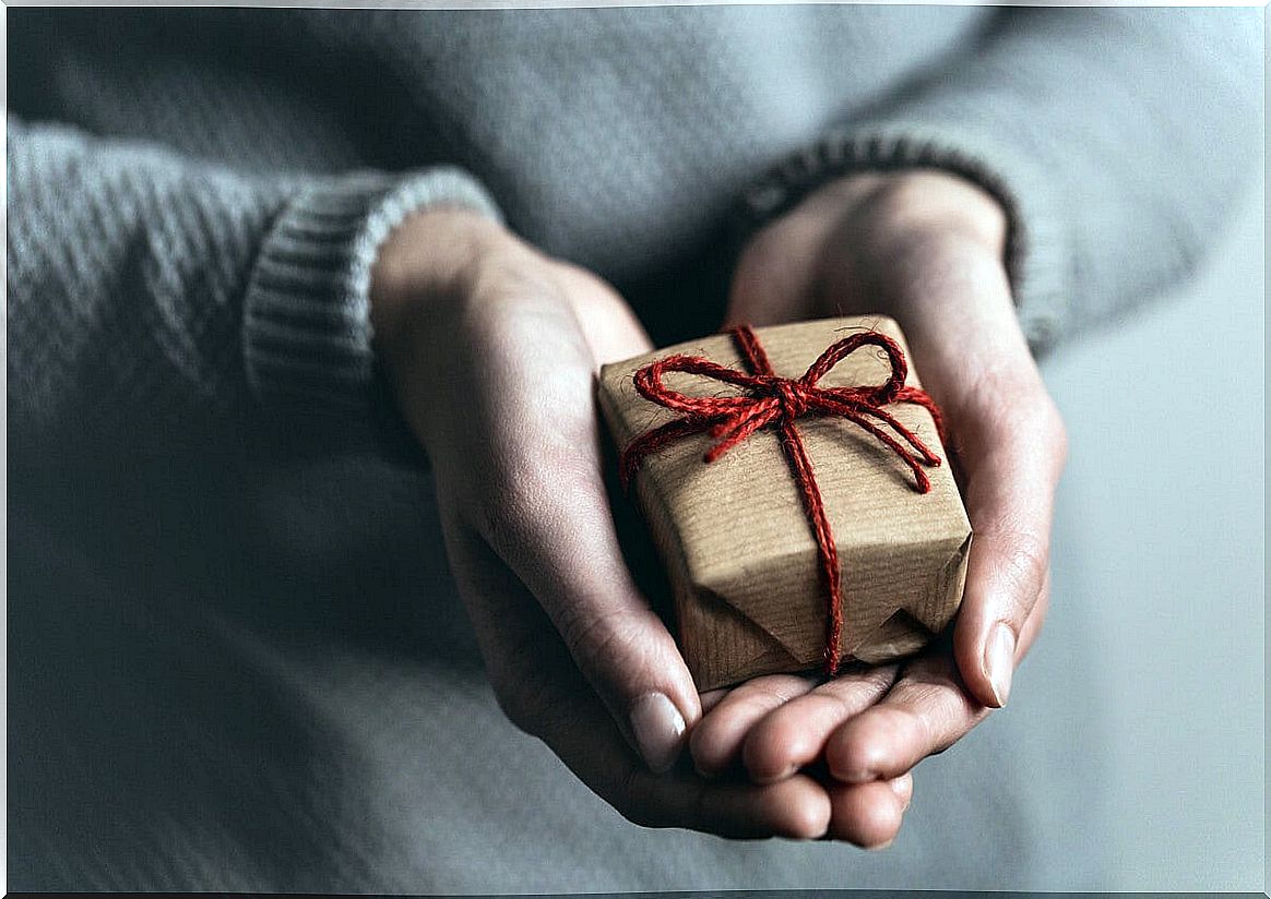 Hands with a gift