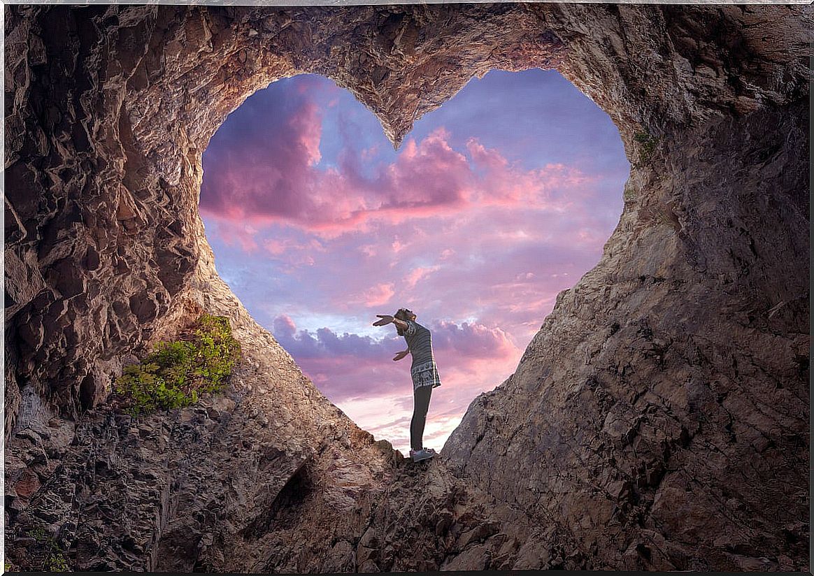 heart-shaped cave symbolizing emotional self-awareness