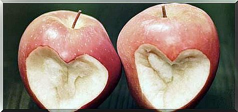 Bitten apples